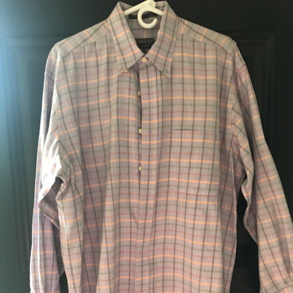 Color of Summer! Robert Talbott lilac plaid shirt